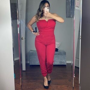 ❤️Red One piece Romper Size Large